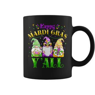 Happy Mardi Gras Y'all Cute Gnome Carnaval Men Coffee Mug - Monsterry CA