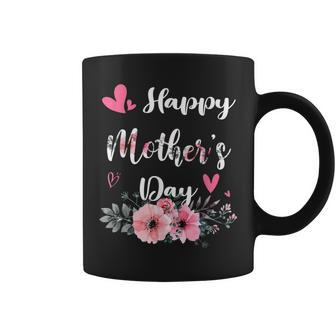 Happy Mother's Day 2024 Cute Floral For Mom Grandma Coffee Mug | Mazezy UK