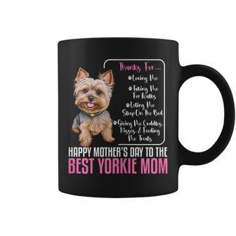 Happy Mother's Day To The Best Yorkie Mom Yorkie Dog Mommy Coffee Mug | Mazezy