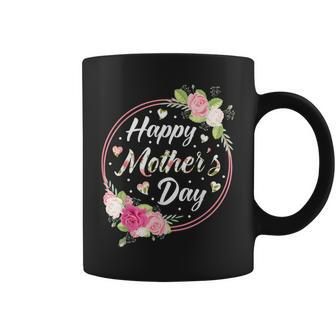 Happy Mother's Day For Mom Grandma Floral Flowers Coffee Mug - Thegiftio UK