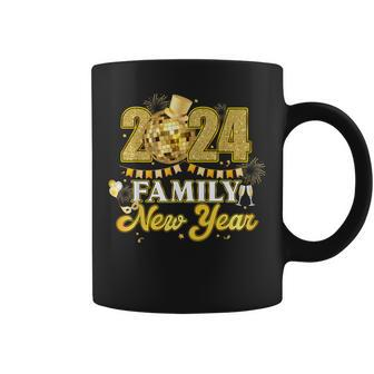 Happy New Year 2024 Family New Years Eve Party Disco Balls Coffee Mug | Mazezy