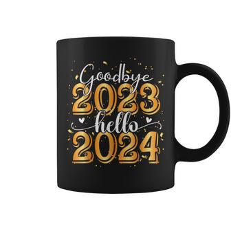 Happy New Year Goodbye 2023 Hello 2024 Coffee Mug - Seseable