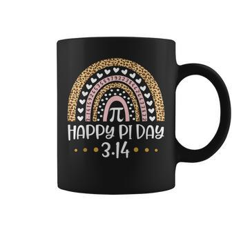 Happy Pi Day Mathematic Math Teacher Leopard Rainbow Coffee Mug - Monsterry
