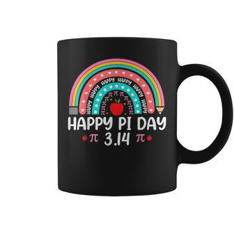 Happy Pi Day Mathematics Math Teacher Rainbow Girl Women Coffee Mug - Seseable