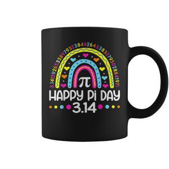 Happy Pi Day Rainbow 314 Pi Number Math Teacher Girls Coffee Mug | Mazezy