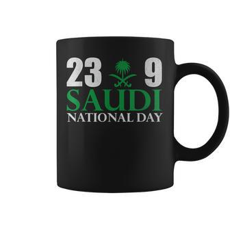 Happy Saudi Arabia Tree Swords National Day Coffee Mug - Monsterry UK