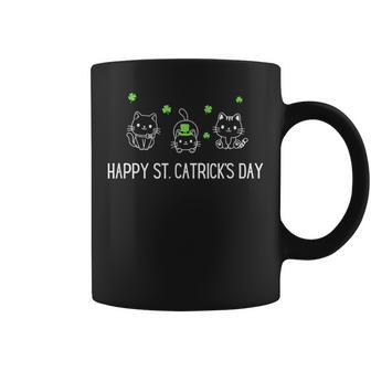 Happy St Catrick's Day Saint Patrick's Day Cat Coffee Mug | Mazezy
