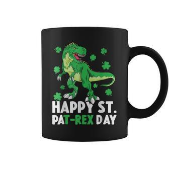 Happy St Pat-Rex Dinosaur Saint Patrick's Day For Boys Girls Coffee Mug - Monsterry