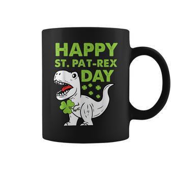 Happy St Pat T-Rex Day Dinosaur St Patrick's Day Boys Girls Coffee Mug - Monsterry DE