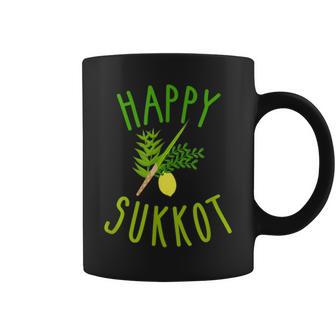 Happy Sukkot With The Four Species Jewish Israeli Coffee Mug - Monsterry DE