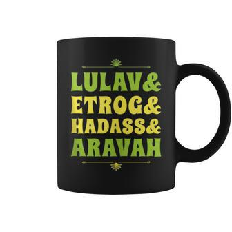 Happy Sukkot Four Species Lulav & Etrog Jewish Sukkah Coffee Mug - Monsterry CA