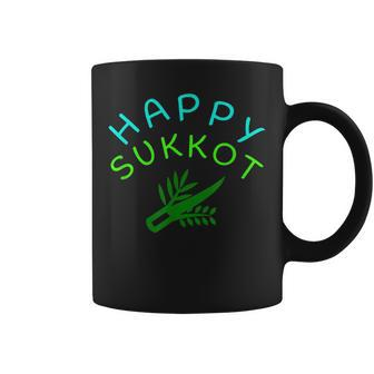 Happy Sukkot Holiday Israel Sukkah Four Species Coffee Mug - Monsterry DE