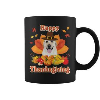 Happy Thanksgiving Labrador Retriever Dog I'm Thankful For Coffee Mug | Mazezy