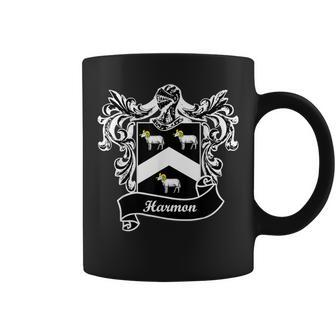 Harmon Coat Of Arms Surname Last Name Family Crest Coffee Mug - Seseable