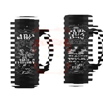 Harms Blood Runs Through My Veins Vintage Family Name Coffee Mug - Seseable