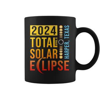 Harper Texas Tx Total Solar Eclipse 2024 Coffee Mug - Monsterry UK