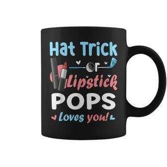 Hat Trick Or Lipstick Pops Loves You Gender Reveal Coffee Mug | Mazezy