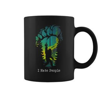 I Hate People Bigfoot Footprint Coffee Mug - Monsterry AU