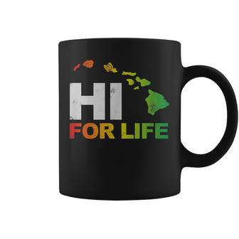Hawaii Hi For Life Vintage Irie Rasta Coffee Mug - Monsterry