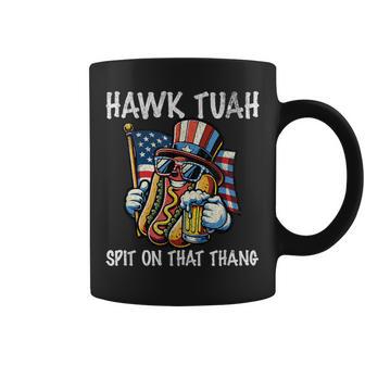 Hawk Tush Spit On That Thang Viral 4Th Of July Wiener Parody Coffee Mug - Monsterry DE