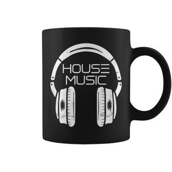 Headphones House Music Coffee Mug - Monsterry