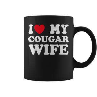 I Heart My Cougar Wife I Love My Cougar Wife Coffee Mug - Monsterry DE