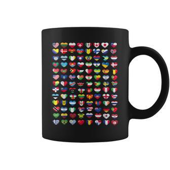 Heart Flags Of The Countries Of The World Flag International Coffee Mug - Monsterry DE