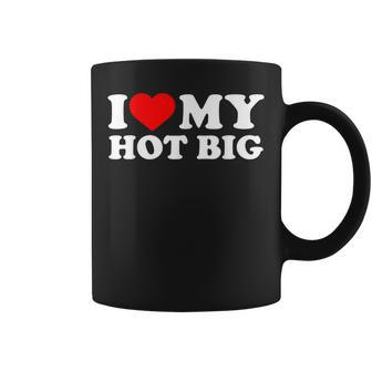 I Heart My Hot Big Love Valentines Day Matching Big Sorority Coffee Mug - Monsterry