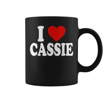I Heart Love Cassie Coffee Mug | Mazezy CA