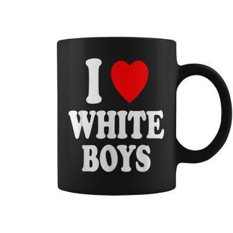 I Heart Love White Boys Sexy Hot Attraction Handsome Coffee Mug - Thegiftio UK