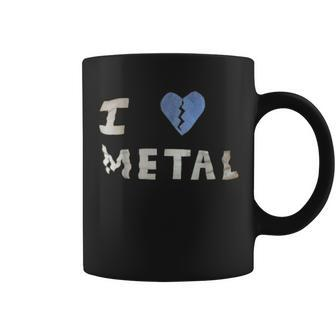 I Heart Metal Photo Derived Image Coffee Mug - Monsterry DE