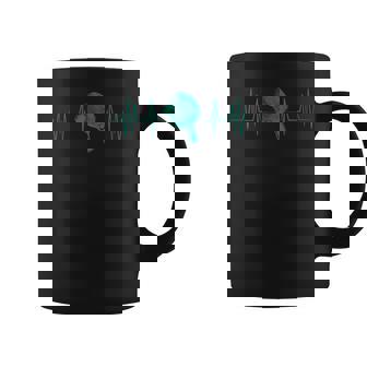 Heartbeat Ping Pong Game Balls Tables Tennis Coffee Mug - Monsterry