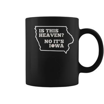 Is This Heaven No It's Iowa State Baseball Baseball Field Coffee Mug - Monsterry DE