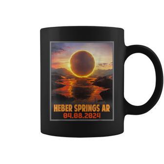 Heber Springs Ar Total Solar Eclipse 2024 Coffee Mug - Monsterry DE