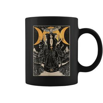 Hecate Triple Moon Goddess Wiccan Wicca Pagan Witch Coffee Mug - Seseable