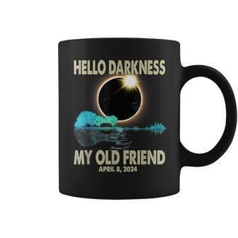 Hello Darkness My Friend Solar Eclipse 2024 April 8 T- Coffee Mug | Mazezy