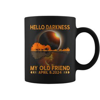 Hello Darkness My Friend Solar Eclipse April 8 2024 Coffee Mug - Monsterry AU