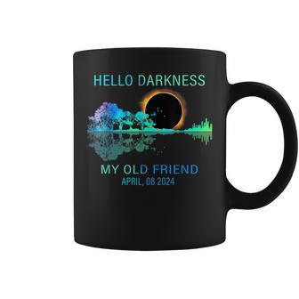 Hello Darkness My Old Friend 2024 Solar Eclipse April 08 24 Coffee Mug - Monsterry