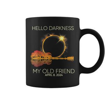 Hello Darkness My Old Friend April 08 Solar Eclipse Coffee Mug | Mazezy