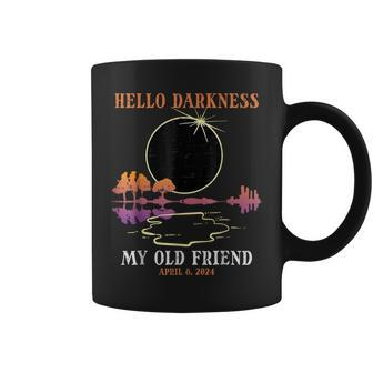 Hello Darkness My Old Friend Eclipse 2024 Kid Coffee Mug | Mazezy CA