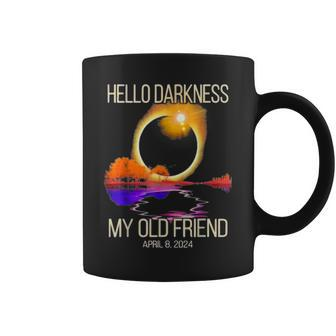 Hello Darkness My Old Friend Eclipse Solar April 08 2024 Coffee Mug - Thegiftio UK