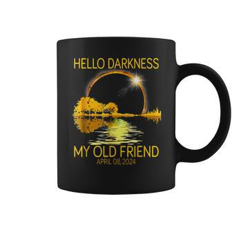 Hello Darkness My Old Friend 2024 Solar Eclipse 4824 Coffee Mug | Mazezy