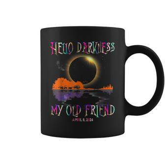 Hello Darkness My Old Friend Guitar Landscape April 08 2024 Coffee Mug - Seseable