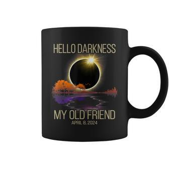 Hello Darkness My Old Friend Solar Eclipse April 08 2024 Coffee Mug - Seseable