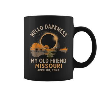 Hello Darkness My Old Friend Total Eclipse 2024 Missouri Coffee Mug | Mazezy