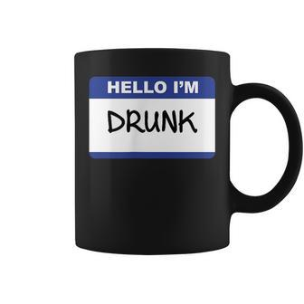 Hello I'm Drunk T Coffee Mug - Monsterry