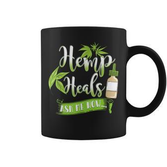 Hemp Heals Cbd Oil Coffee Mug - Monsterry