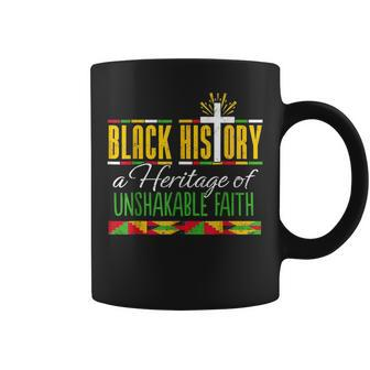 Heritage Of Unshakable Faith Black History Month Pride Coffee Mug - Seseable