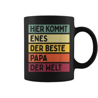 Herren Hier Kommt Enes Der Beste Papa Der Weltatertag Retro Tassen - Geschenkecke