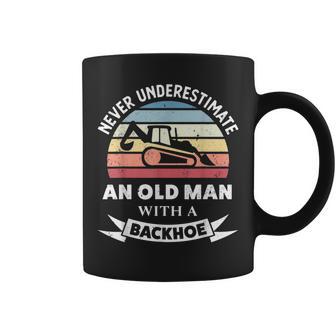 Herren Old Man With A Backhoe Lustiger Bagger Geschenk Papa Tassen - Geschenkecke